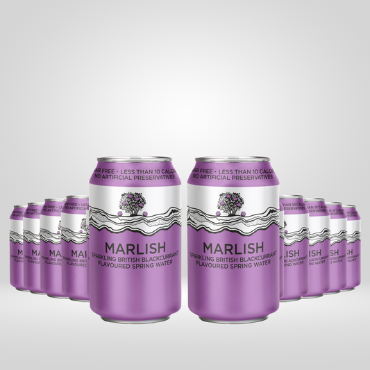 Marlish Blackcurr spark water | 12 x 330ml