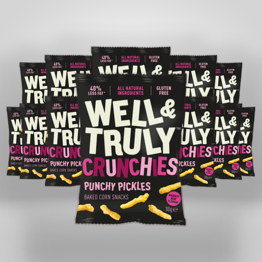 Well & Truly Punchy Pickle Crunchies 30g  |Snack (12 x 30g)